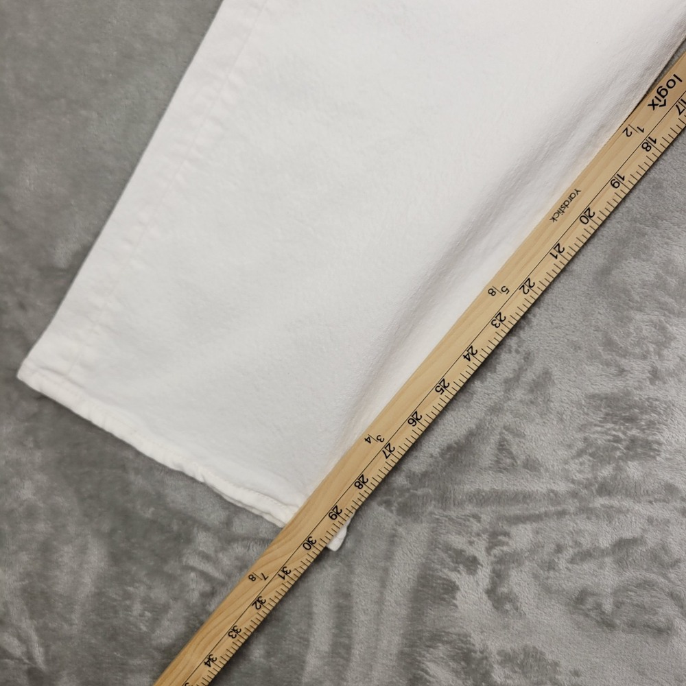 Polo Ralph Lauren The Hampton Relaxed Straight White Stretch Jeans Men's 42x30 - Picture 10 of 13